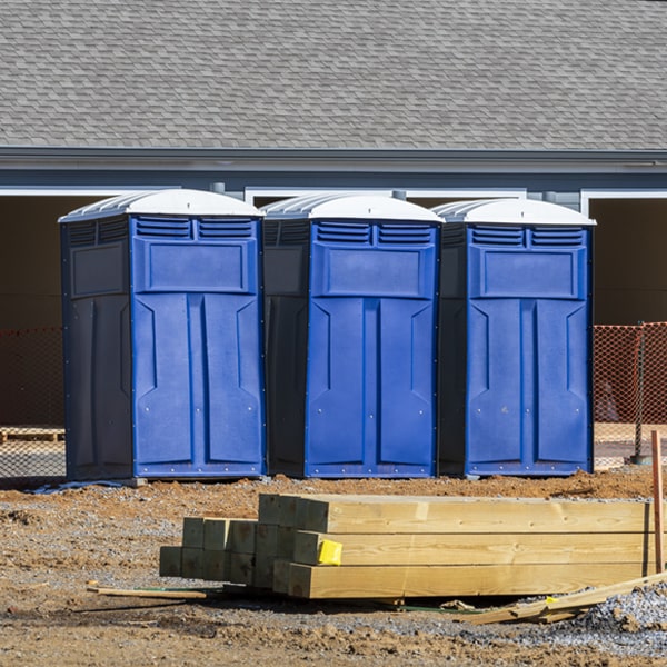 how can i report damages or issues with the porta potties during my rental period in Amaya